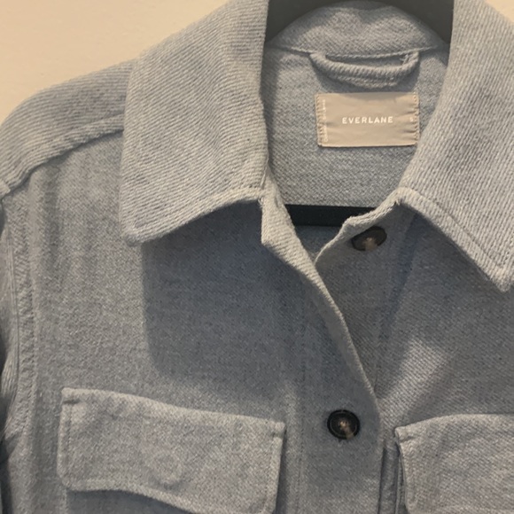 Everlane Oversized Shirt jacket in heathered cool grey - Picture 5 of 12